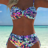Audrey | Abstrakt Print Bikini Sæt