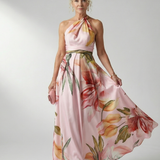 Emilia | Maxikjole med blomsterprint