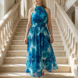 Martyna | Midi-kjole med halterneck