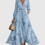 Siena™ - Elegant Plissé Maxi Kjole