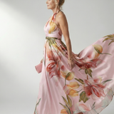 Emilia | Maxikjole med blomsterprint