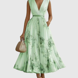 Siena™ - Elegant Plissé Maxi Kjole