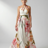 Emilia | Maxikjole med blomsterprint