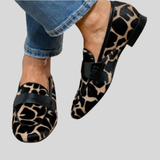 Katie | Ortopædisk Leopard Print Loafers