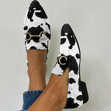 Diana | Trykt Spænde Detalje Loafers