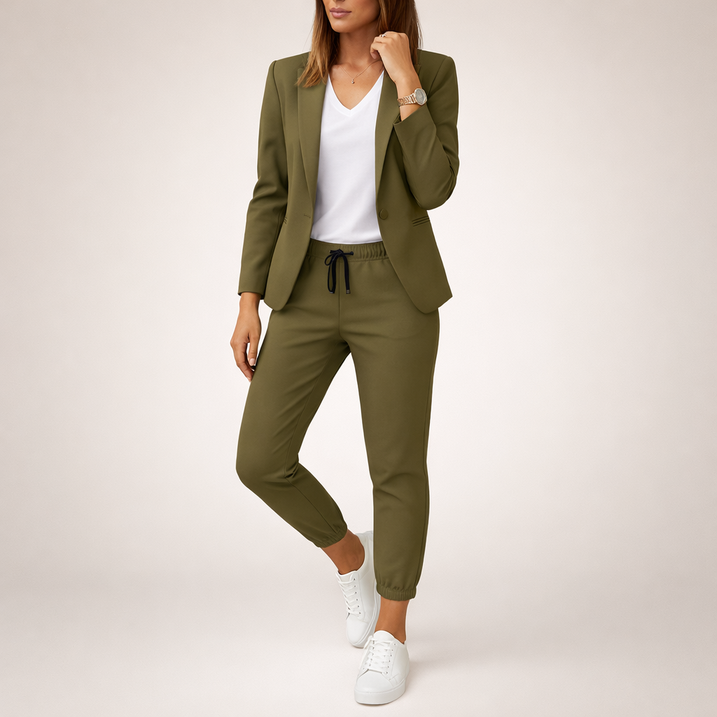 Eva™ | Løs jakkesæt med sporty accent