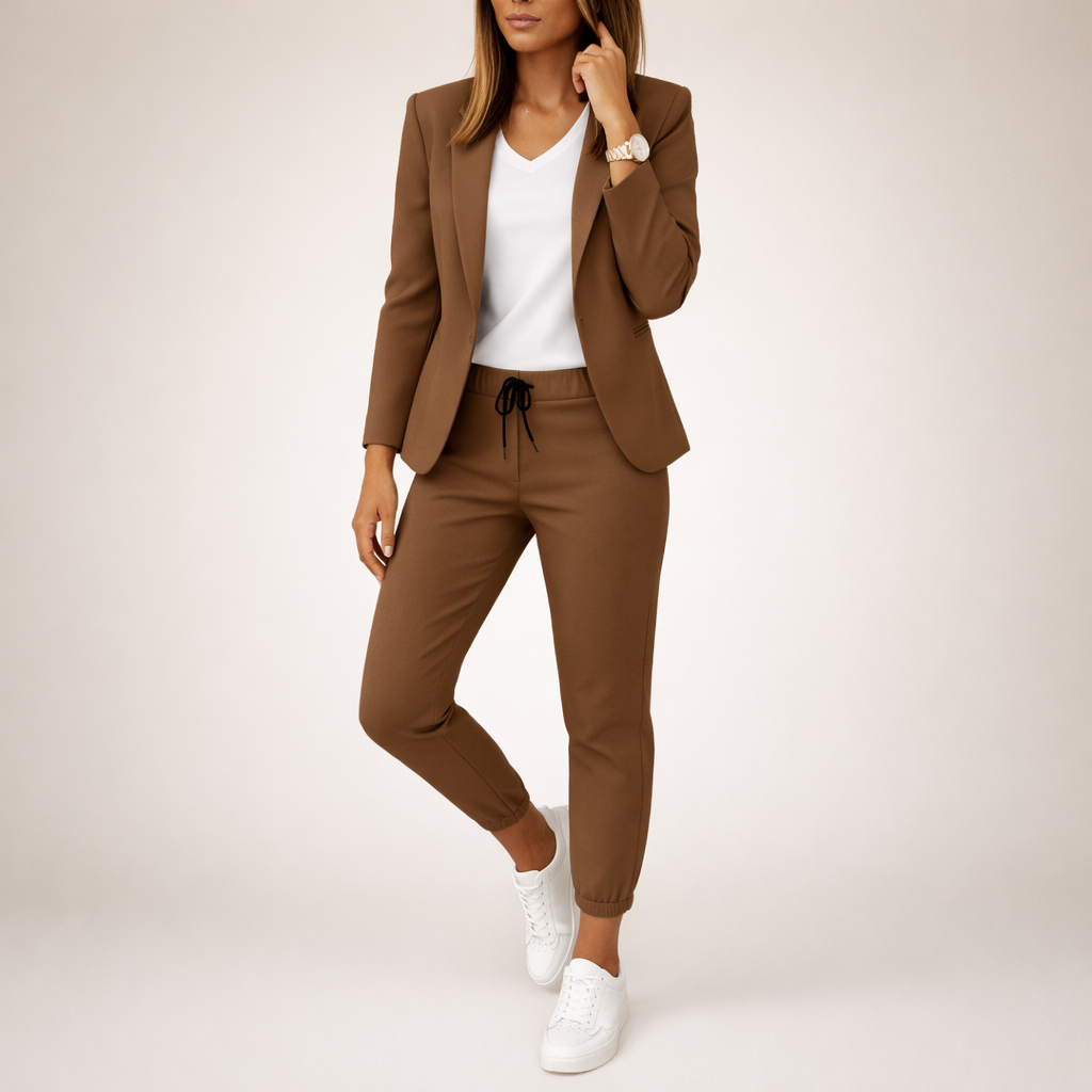 Eva™ | Løs jakkesæt med sporty accent