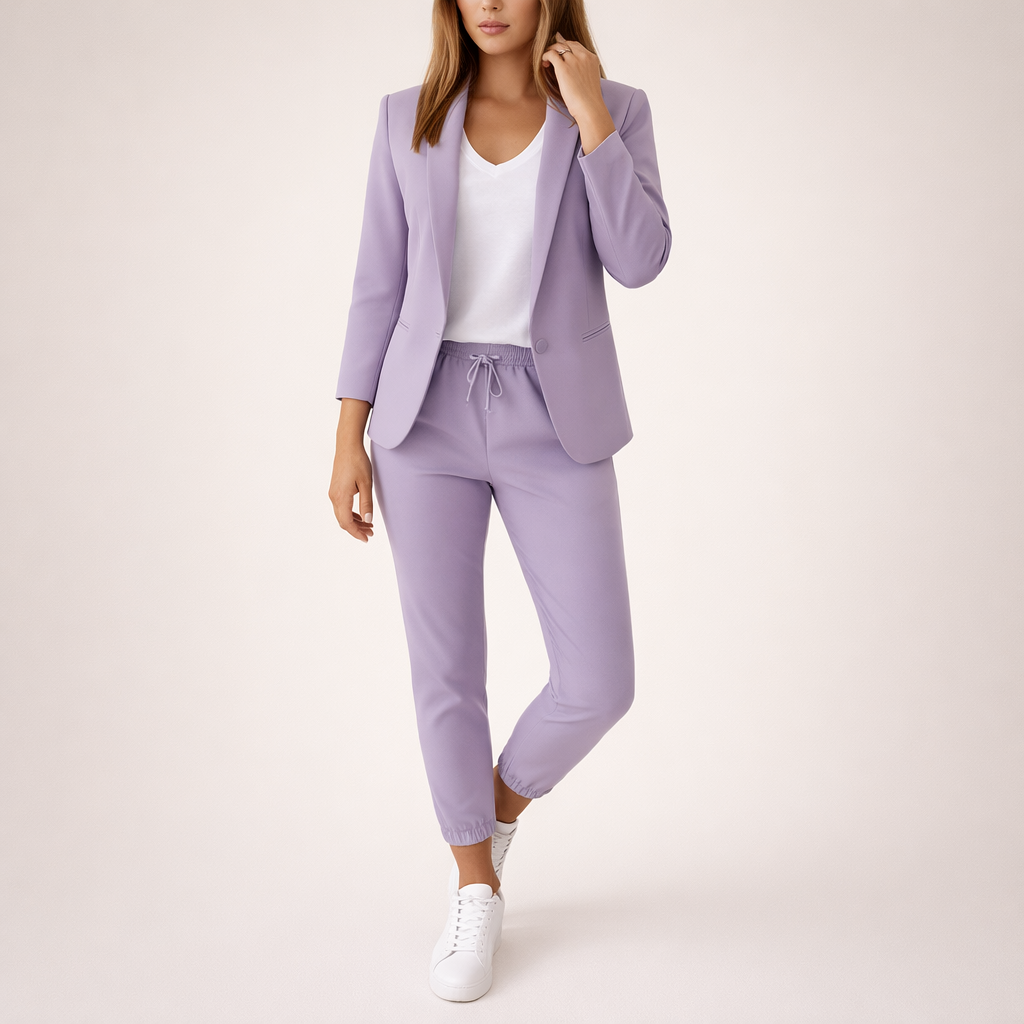 Eva™ | Løs jakkesæt med sporty accent
