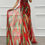 Fenna™ - Livlig Elegant Draperet Kjole