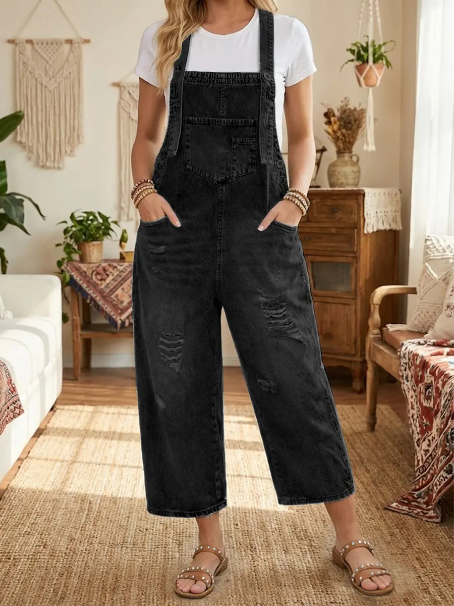 Aurevia | Denim Havebukser med Vintage Look