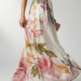 Emilia | Maxikjole med blomsterprint