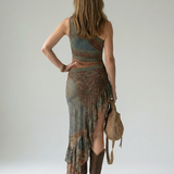 Dorota | Draperet midi-kjole