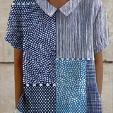 Ella | Patchwork Print Skjorte