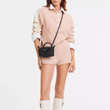 Mini Læder Longchamp Taske - Grå