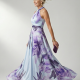 Emilia | Maxikjole med blomsterprint