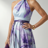 Emilia | Maxikjole med blomsterprint