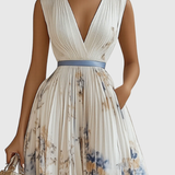 Siena™ - Elegant Plissé Maxi Kjole