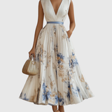 Siena™ - Elegant Plissé Maxi Kjole
