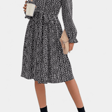 Agnes | Leopard plisseret