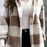 Alberte | Rutete Hættetrøje