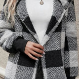 Alberte | Rutete Hættetrøje