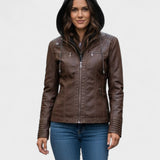Alberte™ | Læderjakke