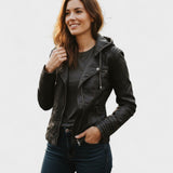 Alberte™ | Læderjakke