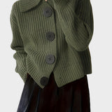 Astrid | Olivengrøn Cardigan