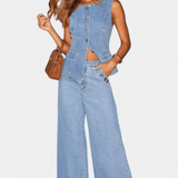 Emma | Denim sæt