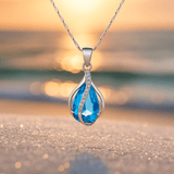 Filippa | Blå zirkonhalskæde