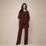 Clara | Elegant Sæt med Laget Bluse