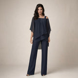 Clara | Elegant Sæt med Laget Bluse