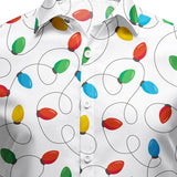 Herre Jul Langærmet Xmas Fairy Lights Skjorte