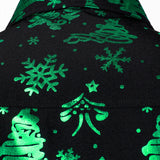 Herre Jul Print Regular Fit Grøn Langærmet Skjorte