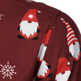 Herre Jule Rød Søde Nisse Bomuld Langærmet Skjorte