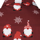 Herre Jule Rød Søde Nisse Bomuld Langærmet Skjorte