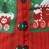 Herres jule sjove outfit ferie fest grim langærmet skjorte