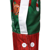 Herres jule sjove outfit ferie fest grim langærmet skjorte