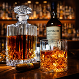 Whiskyflaske - Sæt med flaske og glas