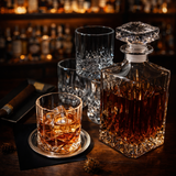 Whiskyflaske - Sæt med flaske og glas