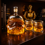 Whisky Flaske - Sæt med Flaske og Glas