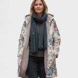 Ivy | Pastel Botanisk Fleeceforet Jakke