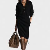 Kornelia™ | Elegant Strikket Kjole