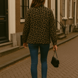 Leona | Leopard Bomberjakke