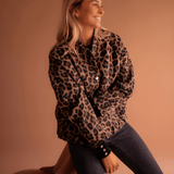 Leona | Leopard Bomberjakke