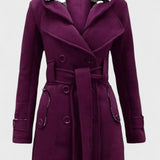 Leona™ | Elegant dobbeltradet frakke