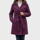 Leona™ | Elegant dobbeltradet frakke