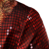 Mænds jule sjove outfit tema top ferie knap-ned langærmet skjorte