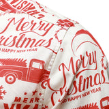 Mænds julestrøje i beige med sjovt vintage design og lange ærmer