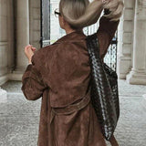 Mille™ | Elegant ruskindstrenchcoat